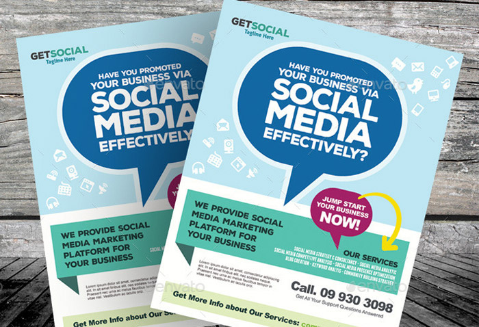 Social Media Marketing Flyer Templates 