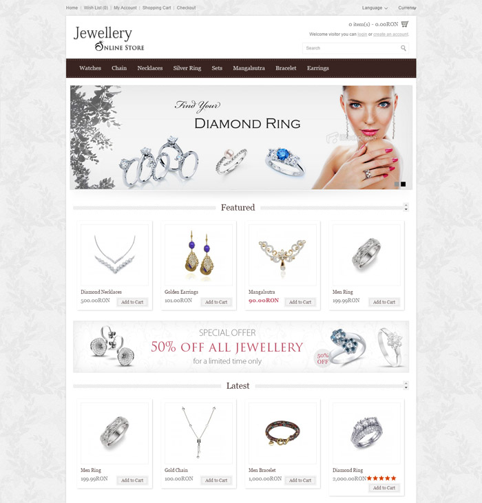 Jewellery Online Store 