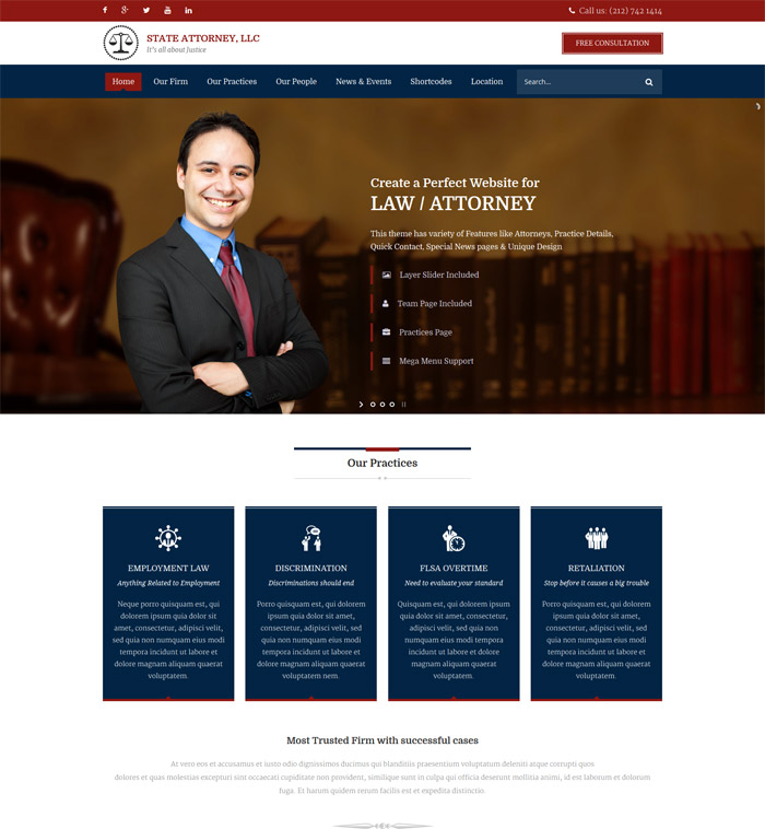Attorney & Law | Lawyers HTML Template