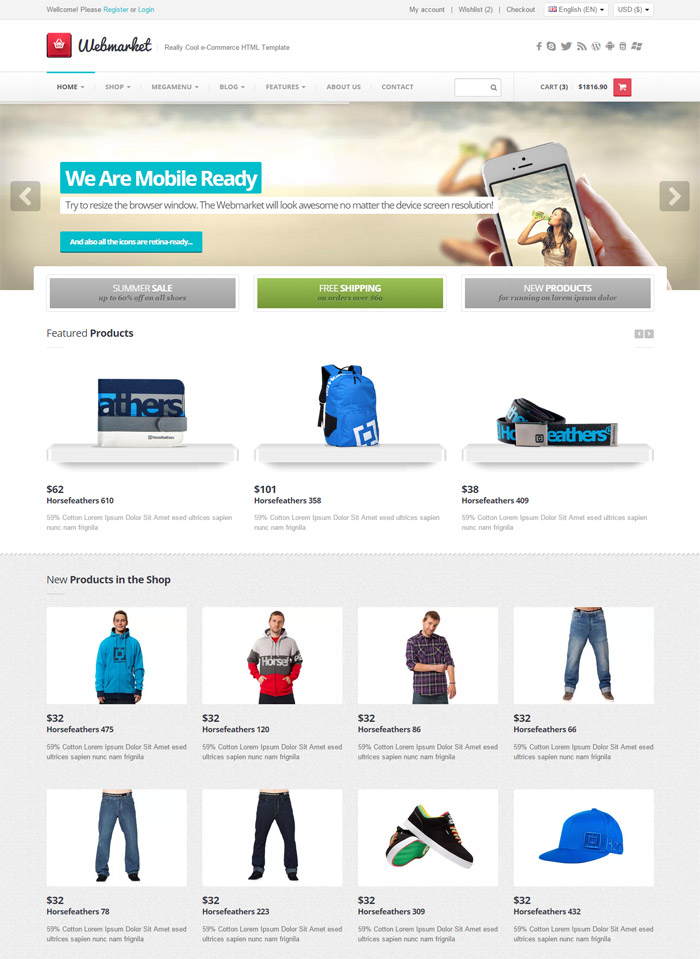 Webmarket - HTML Template for Online Shop