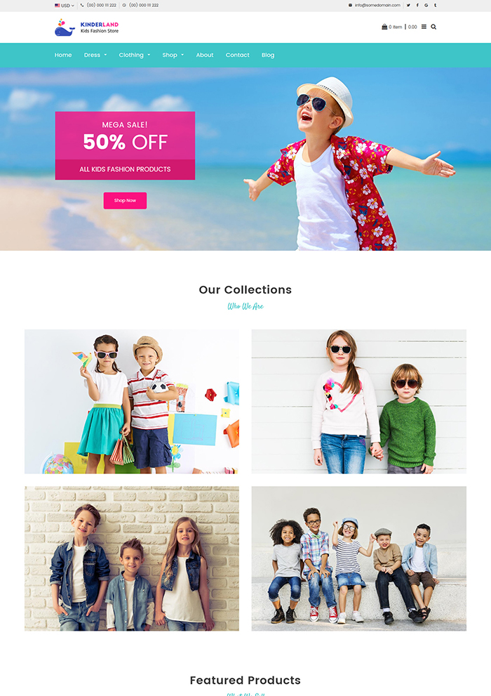 Kinder land - Kids Fashion Store Shopify Theme 