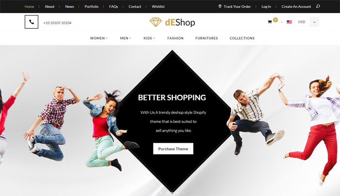 dEShop Home Page