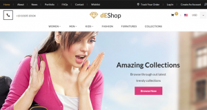 dEShop – Responsive Shopify Store Template