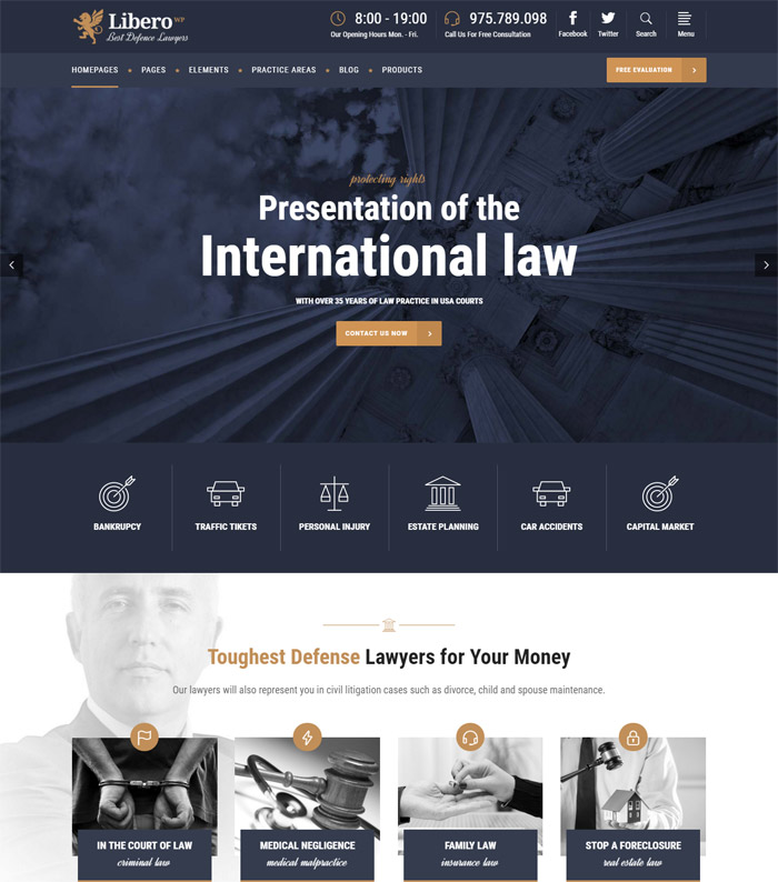 Libero - A Theme for Lawyers and Law Firms