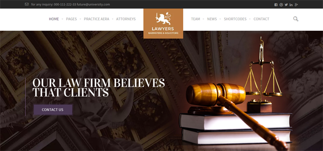lawyer WordPress theme