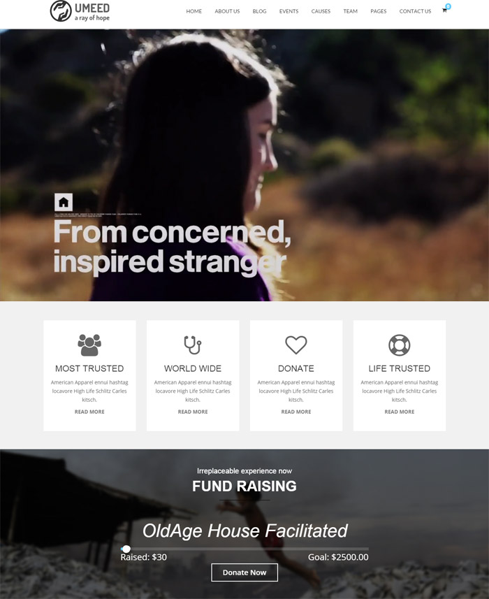 Umeed - Charity WordPress Multipurpose Theme