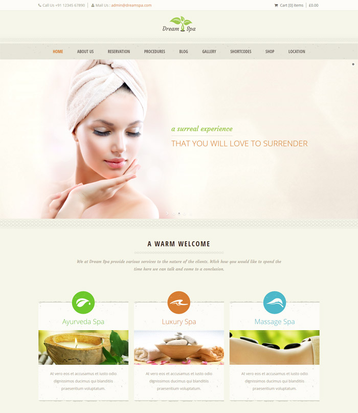 10 + Beautiful Premium WordPress Spa Themes