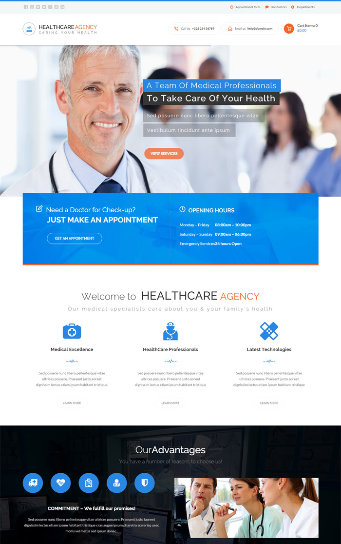 15 + Brilliant Premium Medical WordPress Theme