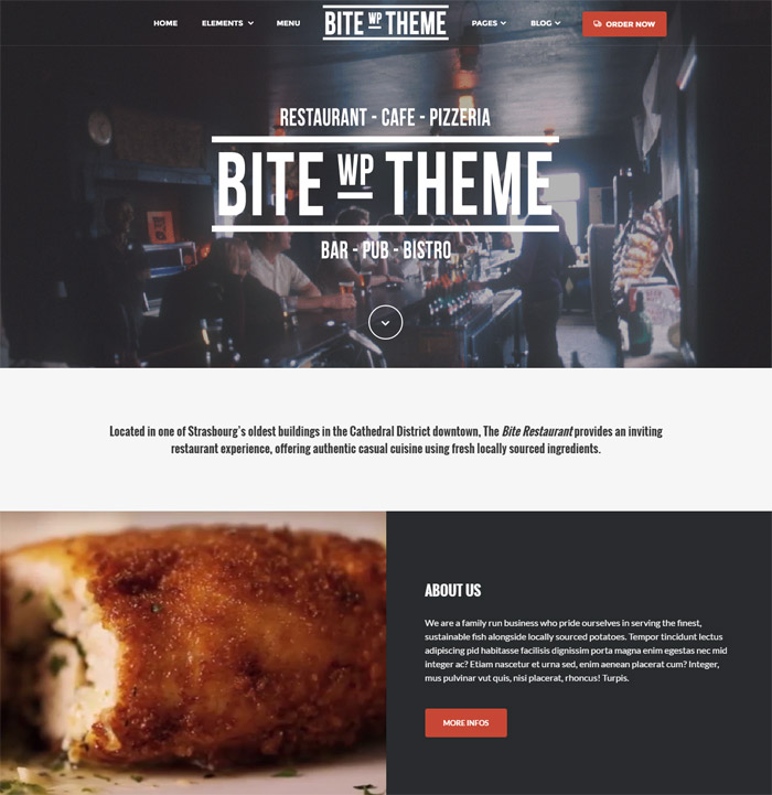 Bite - Professional WordPress Restaurant Theme