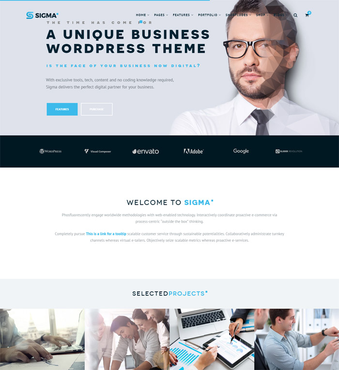 SIGMA | Business Multi-purpose & Latest Technology Responsive WordPress Theme