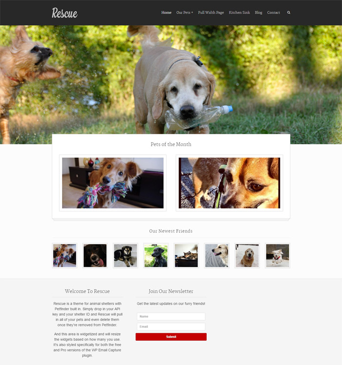 Rescue - Animal Shelter Theme + Petfinder Support