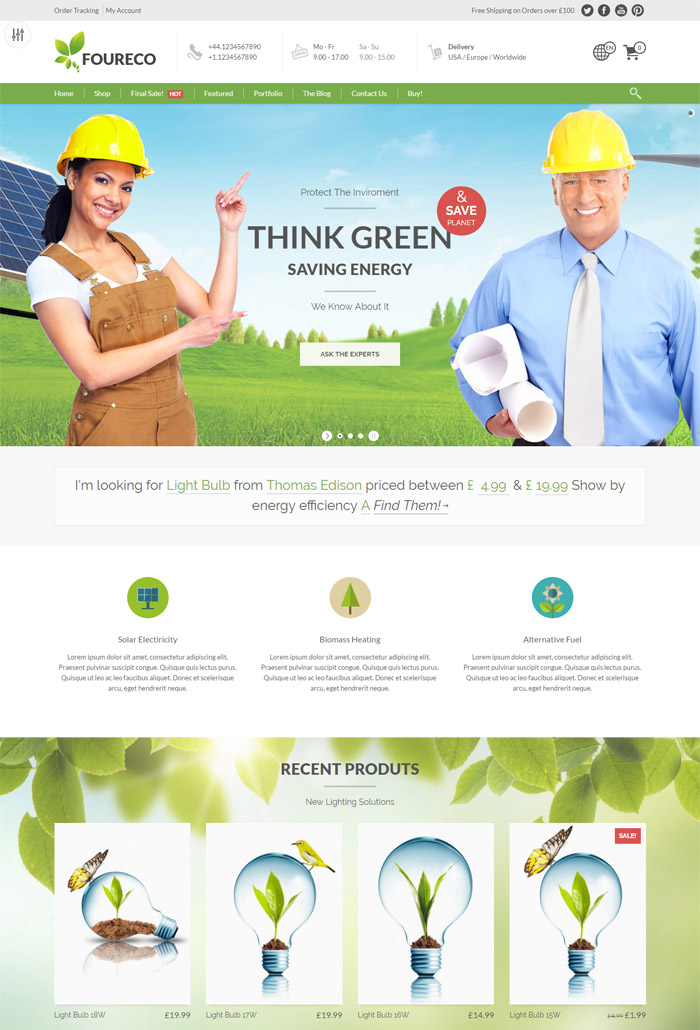 456 Ecology - Eco Shop & Nature / Environment / Green Theme