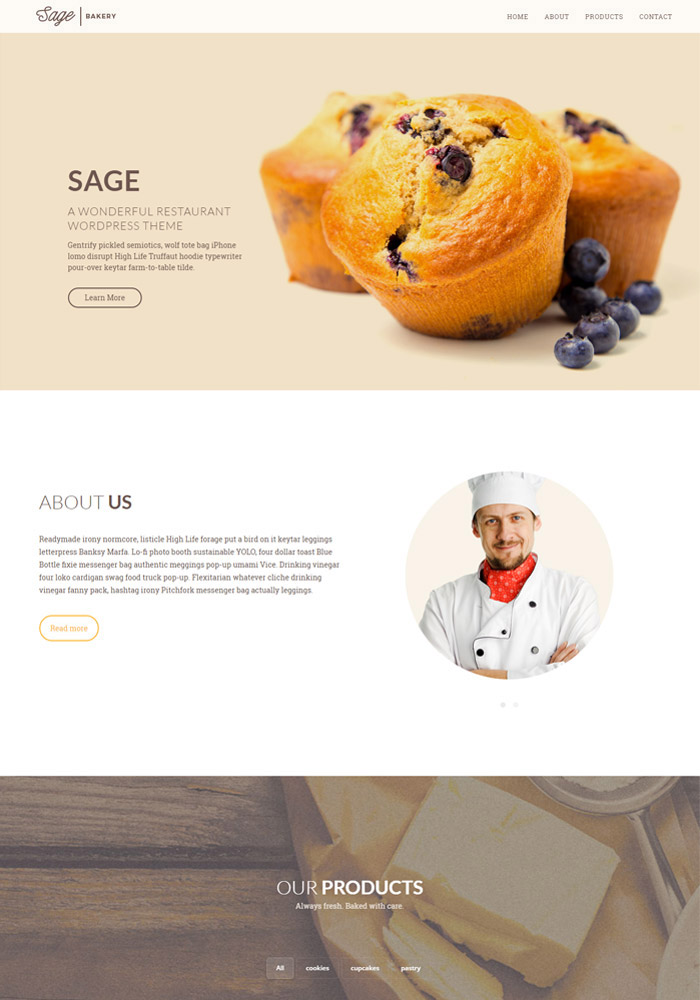 Sage - Premium Restaurant WordPress Theme
