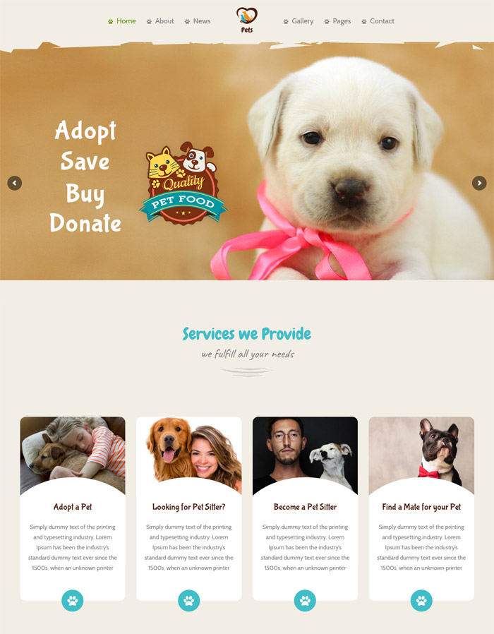 Pet World - Pet Sitter and Pet Shop, Animal Care WordPress Theme