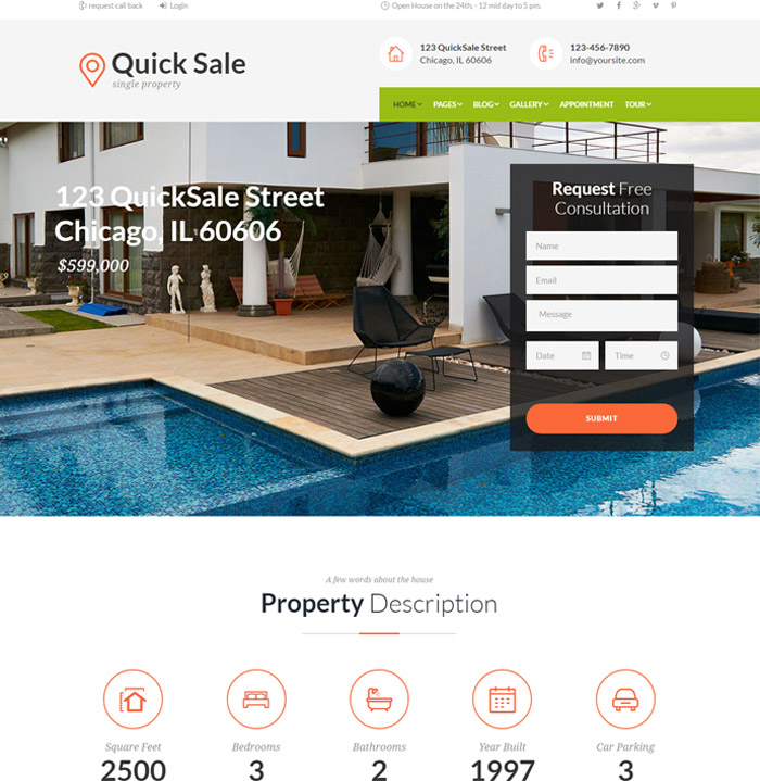 Quick Sale | Single Property Real Estate Theme