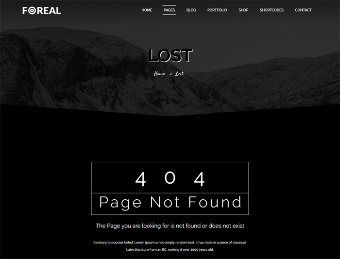 Foreal 404 Page