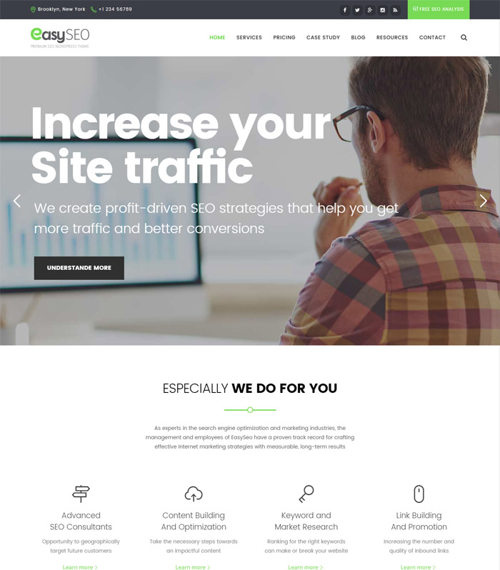 EasyWeb - WP Theme For Hosting, SEO and Web-design Agencies
