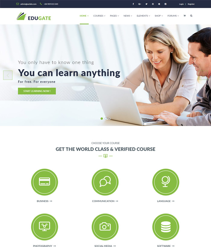 Education WordPress Theme | Edugate Education