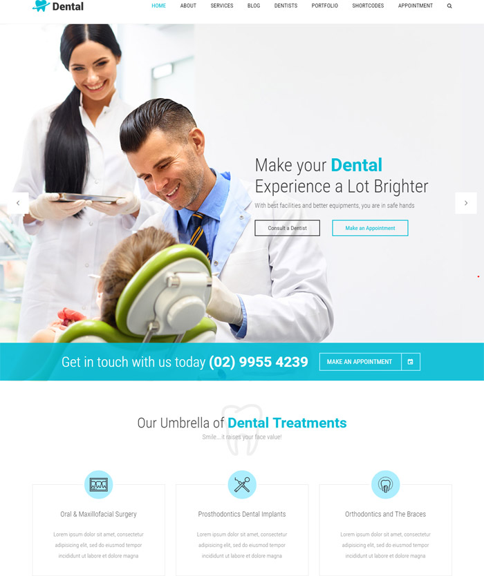 Dental Health - Dentist Clinic Medical WP theme