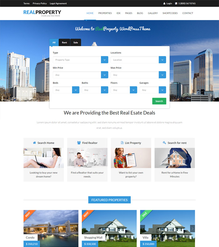 Real Property - Responsive Real Estate WP Theme