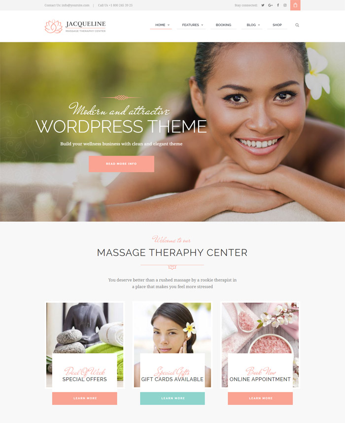 Jacqueline | Spa & Massage Salon Theme 