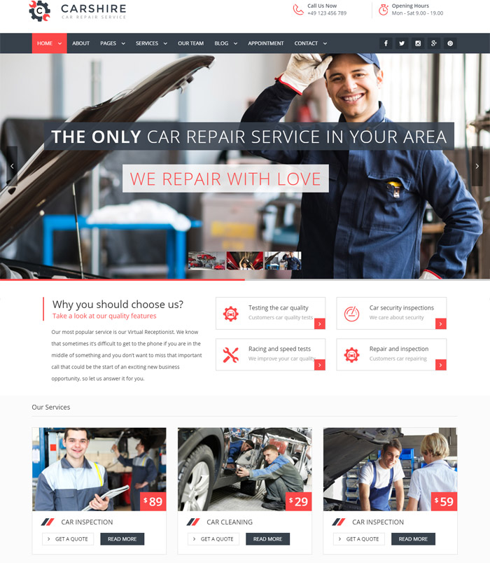 Car Shire || Auto Mechanic & Car Repair WordPress Theme