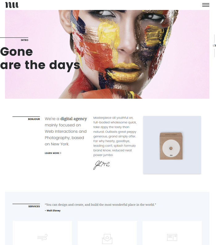 Adios | Portfolio WordPress artist theme for Artists, Agencies, Freelancers & Creatives 