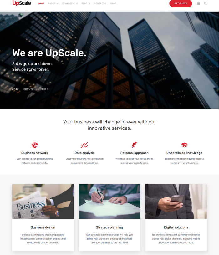 UpScale - Multi-Purpose Business Theme