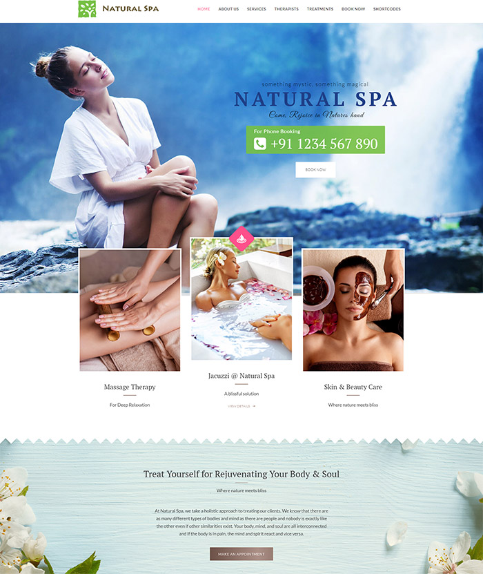 Natural Spa | Beauty Spa Theme
