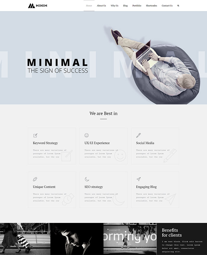Minim - Minimal Multipurpose Theme