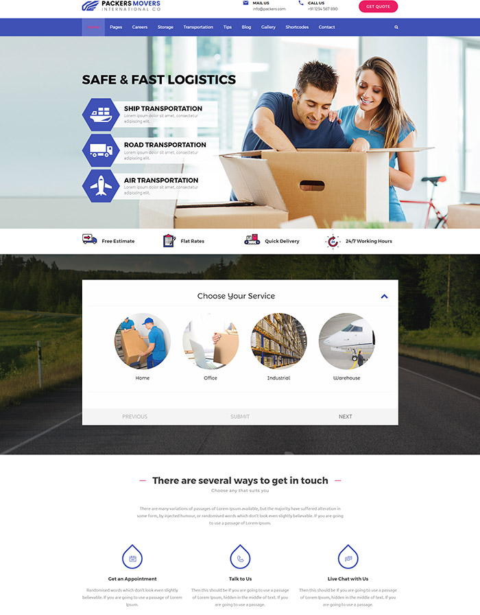Packers & Movers Theme