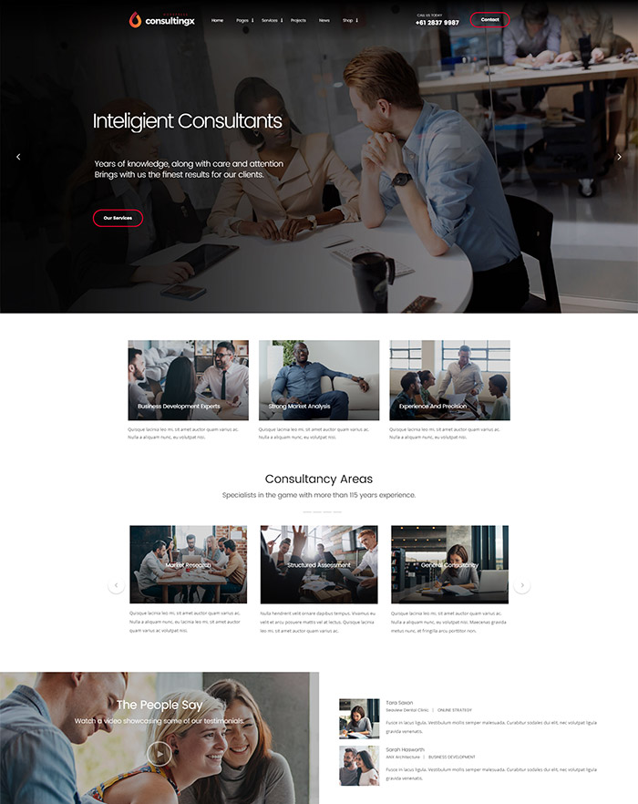 Consulting X – Consulting WordPress Theme for Consulting, Finance & Business Consulting