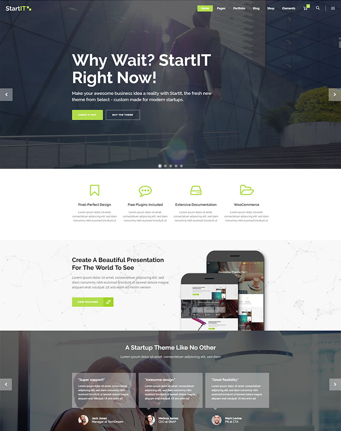Startit - A Fresh Startup Business Theme