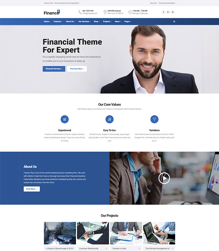 FinancePlus - Finance and Business WordPress Theme