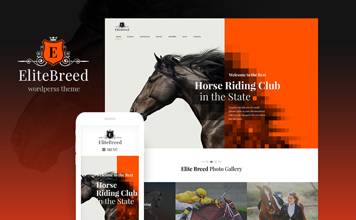 Elite Breed - Equestrian & Horse Riding Club WordPress Theme