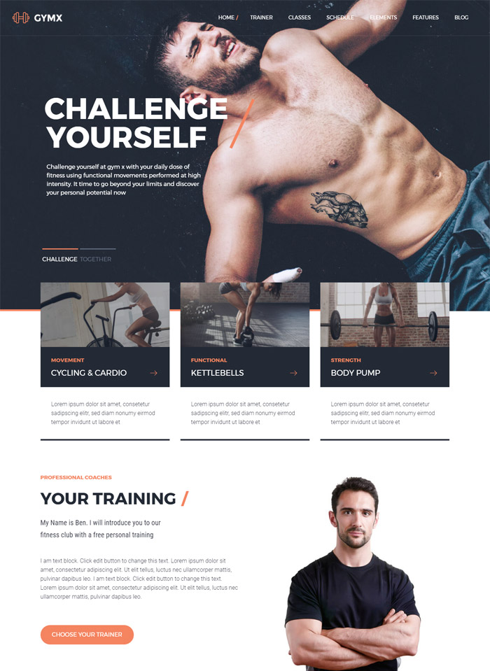 Gym X - Fitness, Gym & Sports WordPress Theme