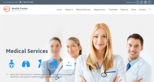 Medical WordPress Themes covering diverse specialities