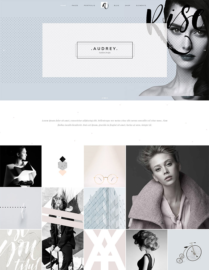 Audrey - A Charming Multipurpose Fashion Theme