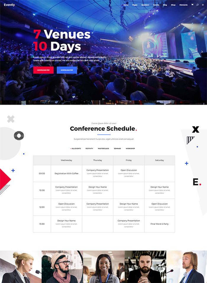 Evently - A Modern Multi-Concept Event and Conference Theme