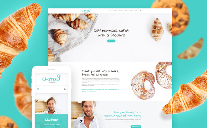 Simple & Delicious Bakery WordPress Theme