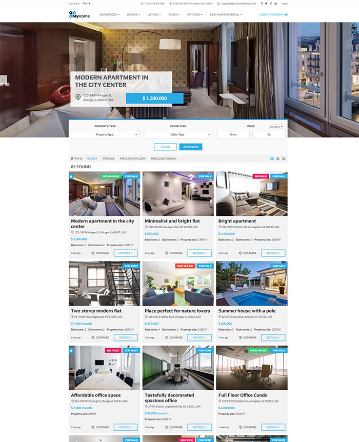 MyHome - Real Estate WordPress Theme