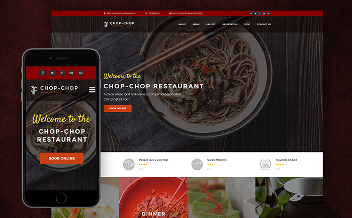 Top-Rated Asian Restaurant Responsive WordPress Template