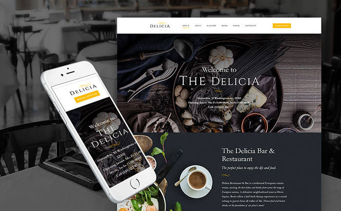 Awesome Food Blog & Restaurant WordPress Template