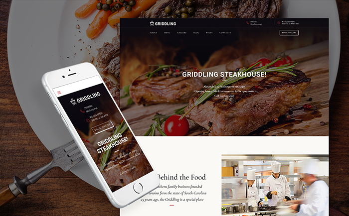 Famous Barbecue & Grill Restaurant WordPress Template
