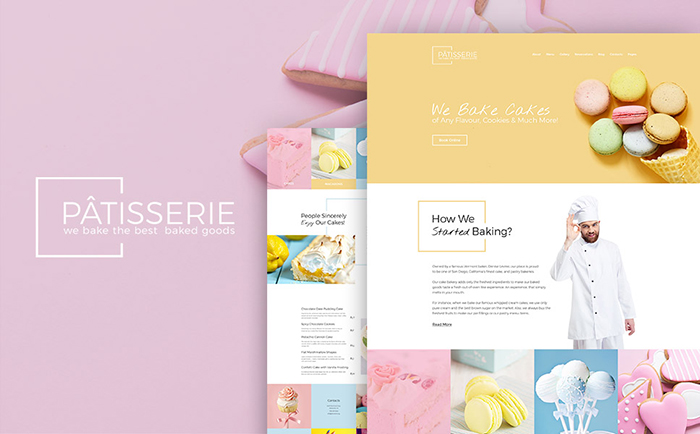 Sweet & Tender Confectionary WordPress Theme