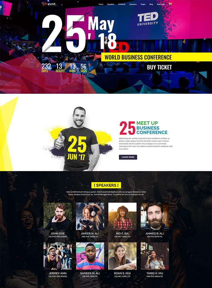Evont - Event And Conference WordPress Theme