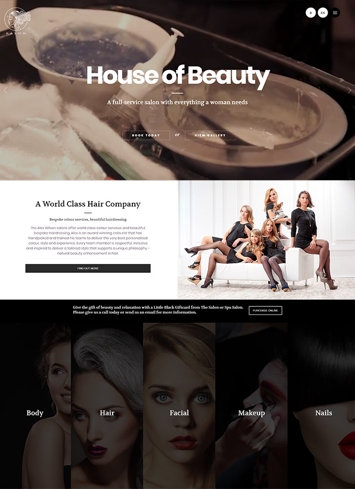 SALON - beauty WordPress Themes for Hair & Beauty Salons