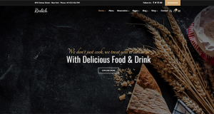 Restaurant theme for creating a amazing WordPress website