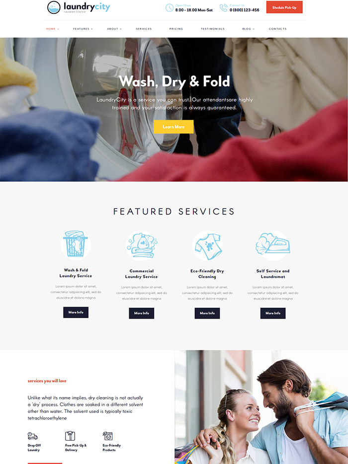 Laundry City | Dry Cleaning & Laundry Service cleaning themes