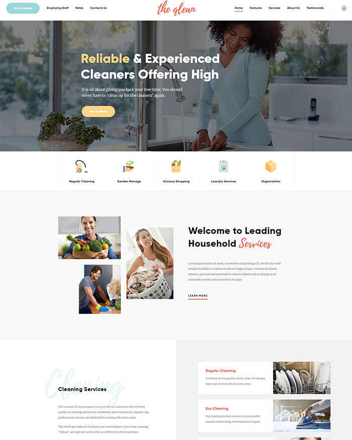 The Qlean | Cleaning Company WP Theme